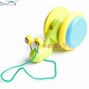 Tao Taomu ốc bằng gỗ kéo toddler đồ chơi toddler bò bé tập thể dục trẻ em giáo dục sớm đồ chơi giáo dục