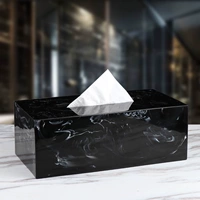 Nordic Creative Paper Box Мраморная текстура Ins Wind Living Home Paper Box High -Light Light Luxury Hotel Soft