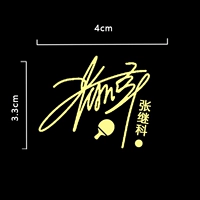 Чжан Джик Металлическая наклейка модель