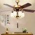 quạt trần có đèn panasonic Trung Quốc mới phong cách quạt trần đèn phòng khách tối giản hiện đại phòng ngủ nhà cổ quạt đèn retro nhà hàng với đèn phòng trà đèn chùm quạt đèn trần panasonic quạt trần panasonic 5 cánh có đèn Quạt trần đèn