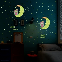Украшение для детской комнаты, съемная креативная флуоресцентная наклейка на стену