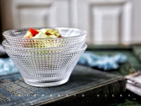 Выпечка инструментов японская салат -миска с бриллиантовым рисунком фруктовой миска для выпечки ингредиента миска мороженое Стекло из чаши Стекло диск