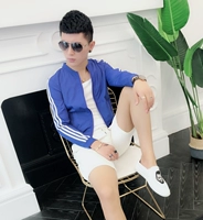 Mùa hè mặt trời bảo vệ quần áo của nam giới thường áo khoác mỏng 2018 mới của Hàn Quốc phiên bản của thủy triều chàng trai thoáng khí đẹp trai mặt trời bảo vệ quần áo áo khoác áo khoác bomber nam