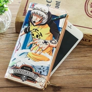 One Piece Trafalgar Royce phim hoạt hình ví anime quà tặng sinh viên dây kéo dài nam nữ