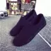 Mùa hè cũ Bắc Kinh giày vải của nam giới một chân giày thường lười biếng xu hướng thoáng khí đen làm việc giày vải nam giày thể thao nam giảm giá Plimsolls
