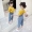 Áo thun bé gái màu vàng 9 hè 2019 mới 7 tay áo ngắn 11 phiên bản Hàn Quốc 8 bé gái 6 cotton 5 gas ngoại 12 tuổi Quần áo trẻ em - Áo thun