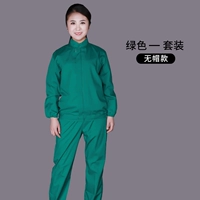 Зеленый костюм без шляпы