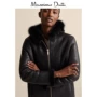 Tây Ban Nha mua áo khoác da nữ màu đen hai mặt của MD dành cho nữ dài 04720820800 - Faux Fur áo khoác lông zara