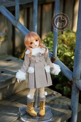 taobao agent [Meow House] Winter soft cotton coat 4 points BJD coat cute trench coat mdd clothes msd baby coat spot