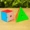 Ma thuật miền văn hóa khối kim tự tháp hình tam giác xiên màu trơn màu rắn ma thuật vuông đồ chơi trẻ em thông minh - Đồ chơi IQ