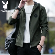 Áo khoác dạ mùa thu Playboy nam thương hiệu áo khoác nam giản dị Áo khoác nam mới hợp thời trang Hàn Quốc - Áo khoác