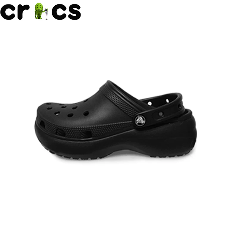 Crocs женские Crocs женские облако Оуян Нана той же стиль клиновидной подошвы платформа увеличенная обувь для пляжа 206750