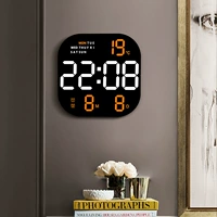 Светодиодная гостиная цифровые часы телевизионные часы сиденья сиденья часы подвесные часы