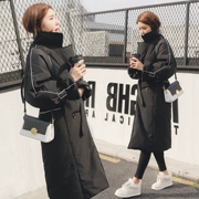 Sang trọng bông của phụ nữ phần dài bông áo khoác 2018 phiên bản Hàn Quốc mới của vành đai thắt lưng mùa đông dày xuống áo bông