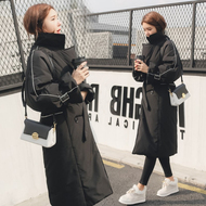 Sang trọng bông của phụ nữ phần dài bông áo khoác 2018 phiên bản Hàn Quốc mới của vành đai thắt lưng mùa đông dày xuống áo bông áo đại hàn nữ