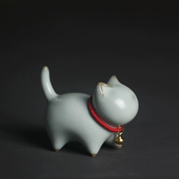 Ru kiln милый котенок милый чайный питомец керамика керамика