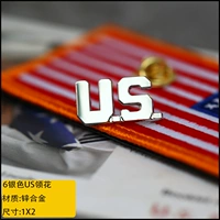 Серебряный US -Collar Flower 1 пара