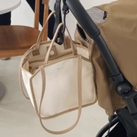 Брендовый универсальный шоппер для матери и ребенка, льняная сумка, сумка на одно плечо, Южная Корея, сумка для еды