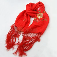 Шелковый шарф ручной работы, с вышивкой, тонкое плетение, китайский стиль, подарок на день рождения