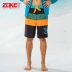 Quần đi biển Zoke size rộng cho nam nhanh khô thoáng khí Phiên bản Hàn Quốc của boxer năm điểm 2017 quần short suối nước nóng mới - Quần bãi biển 	các loại quần đi biển	 Quần bãi biển
