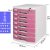 a4 Desktop khóa nhựa loại tủ ngăn kéo tập tin tủ hồ sơ nội thất văn phòng hộp lưu trữ hộp lưu trữ Aigui Tủ hồ sơ