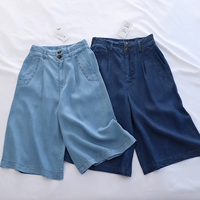 Мягкие ультратонкие летние штаны, джинсовая юбка, эластичная талия, свободный крой