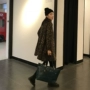 Dongdaemun Leopard áo dài nữ 2018 mới mùa thu đông 2018 phiên bản Hàn Quốc dày lông lỏng sang trọng - Accentuated eo áo áo khoác dạ nữ