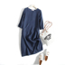Đơn giản và tính khí ~ Lỏng và thoải mái giữa chiều dài linen dress 18 mùa hè mới LY0562 Sản phẩm HOT