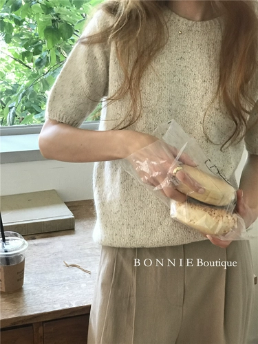 Элитный шелковый шерстяной элегантный свитер, в корейском стиле