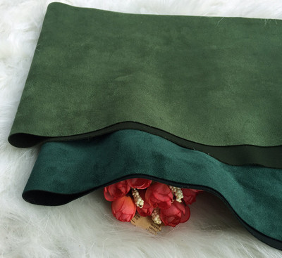 taobao agent Military green dark green suede air level material -grinding hair space cotton cloth soft and smooth and delicate