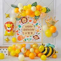 Мультяшный детский постер, воздушный шар, макет подходит для фотосессий, сделано на заказ, подарок на день рождения