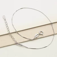 Ai bạc bạc tự làm thủ công tự làm chuỗi vòng đeo tay phụ kiện s925 sterling bạc tay làm bằng pha lê vòng chân chất liệu - Vòng chân vòng đeo chân nữ