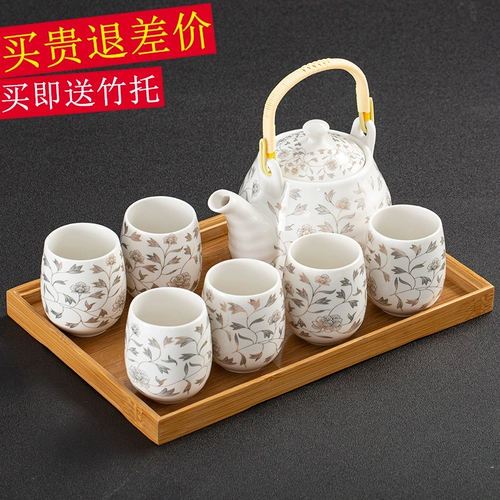 Японская глина, чайный сервиз, комплект, современный и минималистичный заварочный чайник, чашка