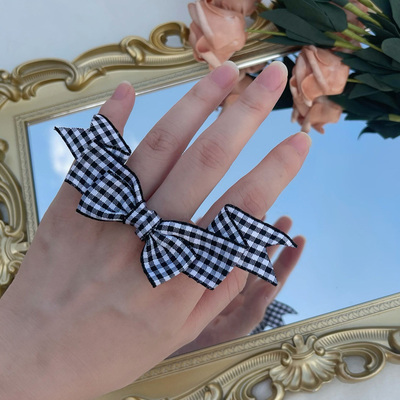 taobao agent Ring with bow, accessory, jewelry, Lolita style