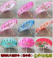 Мигающий танцевальный зонтик, танцы Cheongsam Show Umbrella Untbella Craftsmanship Umbrella jiangnan intbella decorative intbella, шелковая ткань зонтик