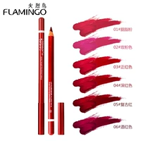 Authentic Flamingo Lip liner Magic Color Plastic Lipstick Matte Wood Eyeliner Long Lasting Waterproof - Bút chì môi / môi lót son bút chì