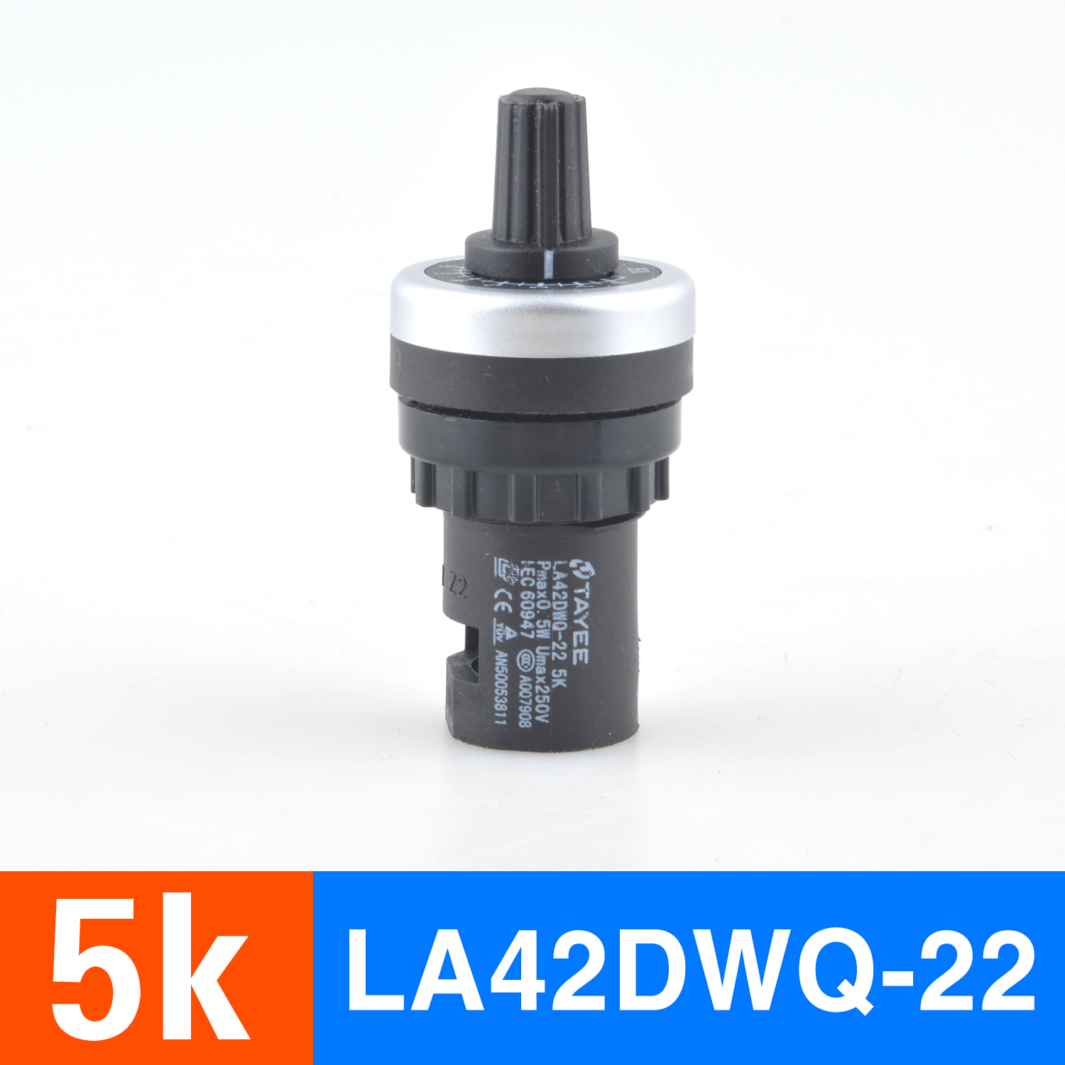 Genuine 5Kquality goods Shanghai Tianyi Frequency converter adjust speed potentiometer precise LA42DWQ-22 governor 22mm5K10K