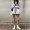 Thời trang giản dị phù hợp với nữ đầu mùa thu 2018 mới của Hàn Quốc ulzzang dài tay t-shirt đáy áo + eo cao quần short áo kiểu nữ