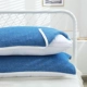 Синий сплошной подушка полотенце