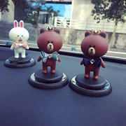 Hàn Quốc LINE Mạng Red Bear Kenny Rabbit Xe Hương Phim hoạt hình Sáng tạo Xe Hương liệu Xe Trang trí Xe Cung cấp - Ô tô nội thất Accesseries