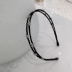 Hàn Quốc Dongdaemun đôi sợi sao đen mỏng phần tóc hoop thời trang hoang dã hẹp bên headband phụ kiện khí áp lực tóc - Phụ kiện tóc Phụ kiện tóc