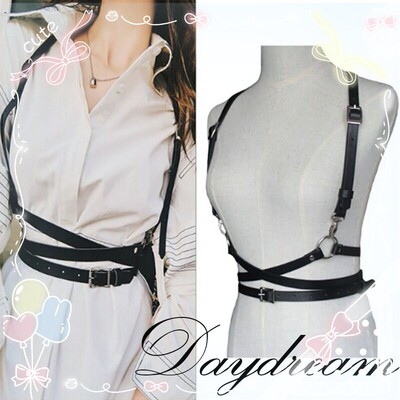 taobao agent Japanese suspenders, belt, Lolita style, punk style, back straps