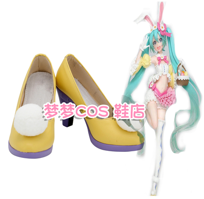 taobao agent 4357 New Four Seasons Hatsune Miku Miku Miku Future Bunny COS Shoes COSPLAY Shoes