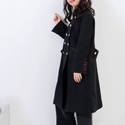 [Ice Point thẳng xuống] 3,1 kg J ¥ 20 chiếc áo khoác dài tay buông dài mùa thu phiên bản Hàn Quốc của chiếc áo khoác len