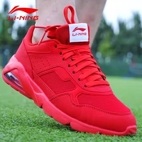 Giày nam Li Ning giày chạy bộ mùa đông toàn màu đỏ không khí đệm thể thao giay the thao nu