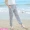 Mùa hè bohemian in nhân tạo bông lụa bãi biển quần phụ nữ quần dài củ cải củ cây bông lụa hậu cung quần