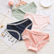 Quần lót cotton bé gái có ren, quần short cotton ren, quần short nữ size lớn, Nhật Bản dễ thương