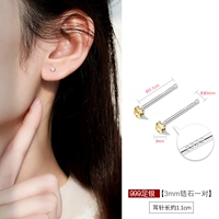 Серебряный браслет, цирконий, 3mm, цвета шампанского