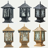 Настенный ретро уличный фонарь для ограждения для колонны, настенное украшение, китайский стиль