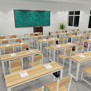 Phòng đào tạo nội thất văn phòng lễ tân bàn giáo dục tổ chức học tập lớp ghế dài dải đào tạo bàn ghế đầu đôi - Nội thất giảng dạy tại trường